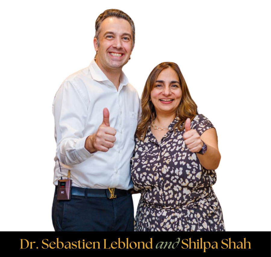 Dr. Sebastien Leblond and Shilpa Shah